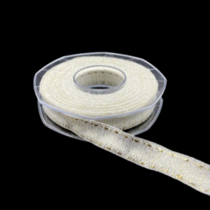NASTRO RUSTICO LAME' CON IMPUNT. 15 MM 20MT oro (Cod. 34232-02)