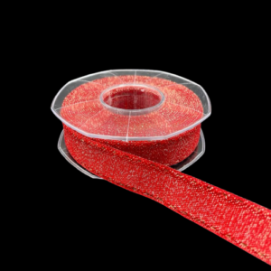 NASTRO RUSTICO LAME' CON IMPUNT. 25 MM 20 MT rosso (Cod. 34233-03)