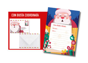 SET 10 PZ LETTERINA BABBO NATALE 11,4X16,2 CM  (Cod. 34554-01)