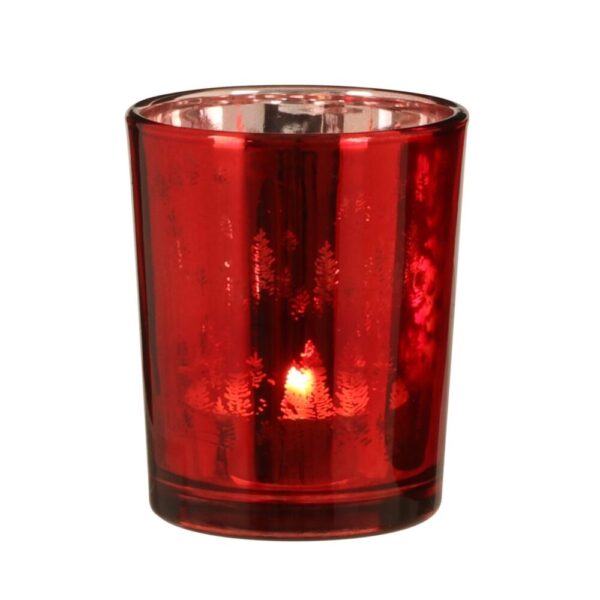 PORTACANDELA NATALIZIO H7 D5,5CM rosso (Cod. 29102-02)