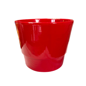 SET 5 PZ CASPO' CERAMICA D.16,5  rosso-lucido (Cod. 2855-03)