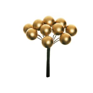 24 PZ PICK BACCHE X10 D12,5 H8 CM oro (Cod. 34773-02)