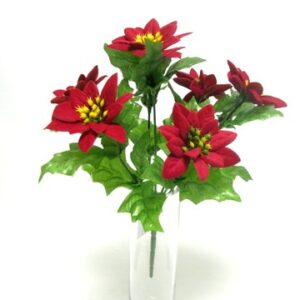 BUSH POINSETTIA STELLA NATALE CM26 rosso (Cod. 27297-01)