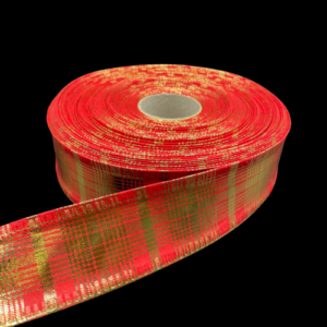 NASTRO DECORLIFE SCOZZESE LAME' MM40X20MT rosso-07 (Cod. 30551-01)