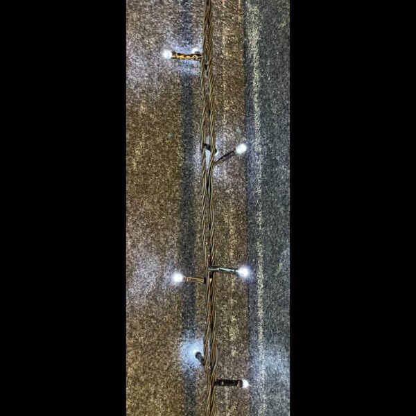 FILO NERO 120 LUCI LED FREDDE MT9,52  (Cod. 14504-01)