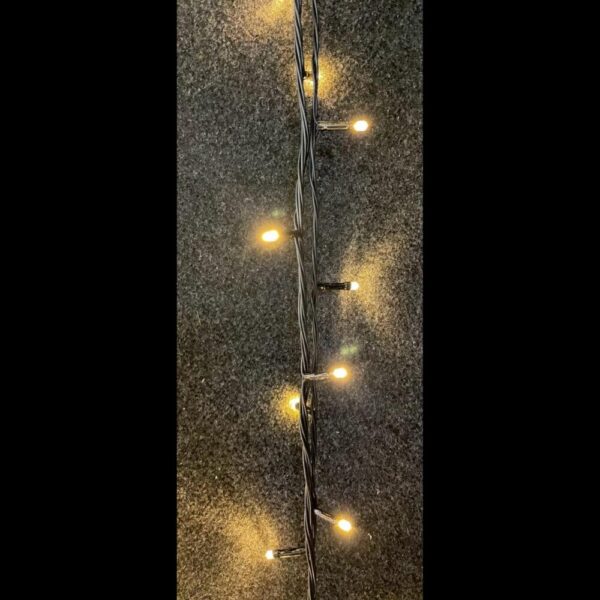FILO NERO 120 LUCI LED LUCE CALDA MT9,52  (Cod. 19480-01)