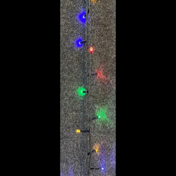 FILO NERO 120 LUCI LED MULTICOLOR 9.52MT  (Cod. 19481-01)