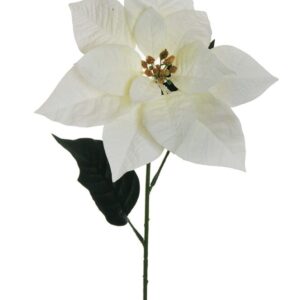 STELLA DI NATALE VELLUTO 54CM bianco (Cod. 27779-01)