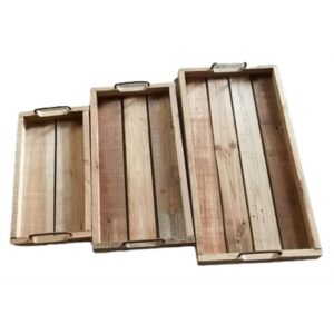 SET 3 VASSOI LEGNO  (Cod. 34887-01)