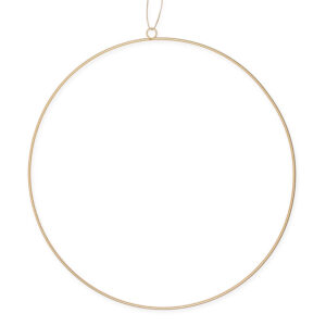 2 PZ CERCHIO METALLO D50 CM  oro (Cod. 34977-01)