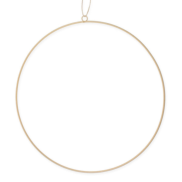 2 PZ CERCHIO METALLO D50 CM  oro (Cod. 34977-01)
