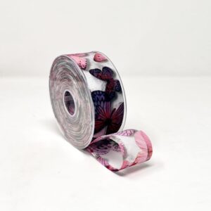 NASTRO DECOFIBRA FARFALLE MM40 MT25 fucsia-13 (Cod. 35151-04)