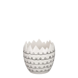 VASO A FORMA DI UOVO H11,5 D12 CM  (Cod. 35289-01)