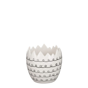VASO A FORMA DI UOVO H11,5 D12 CM  (Cod. 35289-01)