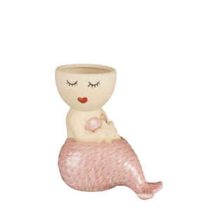 VASO CON BUSTO DA SIRENA 15X10 H15 CM  (Cod. 35359-01)