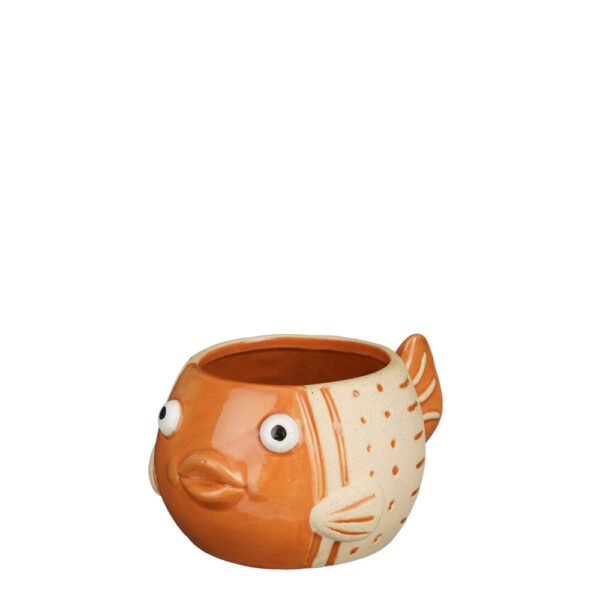 VASO A FORMA DI PESCE 17X13 H9 CM  (Cod. 35362-01)