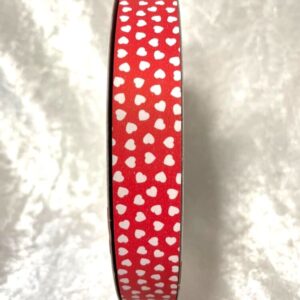 NASTRO AMORE MIO MM.19 MT.50 rosso-cuori-bianchi (Cod. 25235-01)