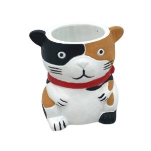 GATTO SEDUTO CERAMICA 11X9,5 H 11,5 CM  (Cod. 35162-01)