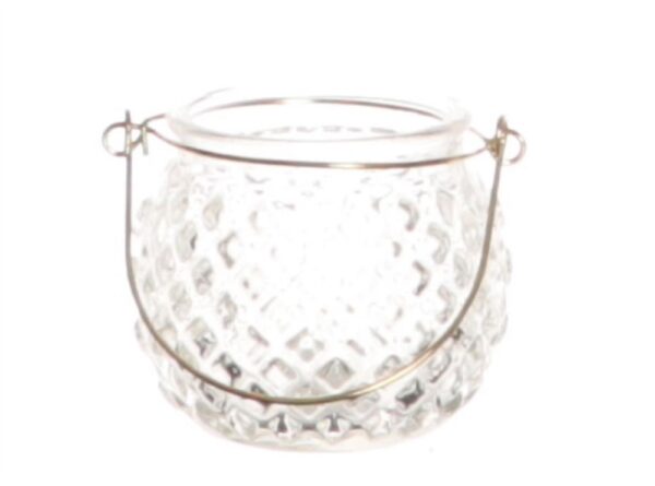 PORTACANDELA DIAMOND D8 H7 CM  (Cod. 35098-01)