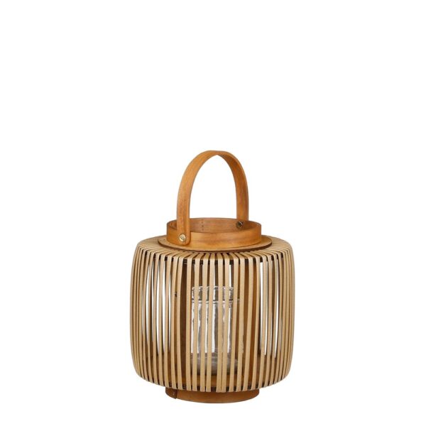 LANTERNA HAVARD H 23 D 20 CM marrone-chiaro (Cod. 35482-01)