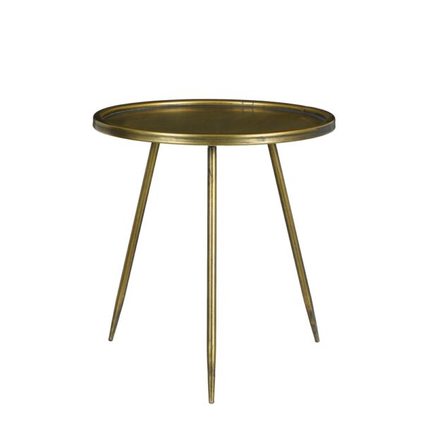 TAVOLINO SATU ORO H 47 D 45 CM  (Cod. 35490-01)