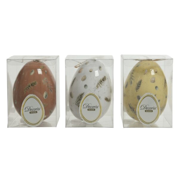 UOVO DI PASQUA DECORATO D9 H12 CM piume (Cod. 35003-02)