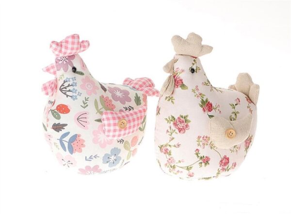 GALLINA FLOREALE 15X13 H18 CM  (Cod. 35450-01)