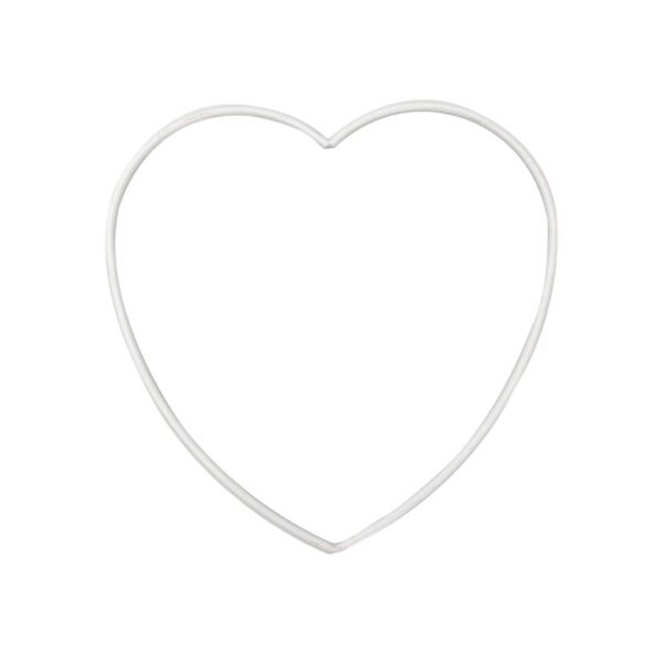CUORE METALLO D30 CM BIANCO  (Cod. 35600-01)