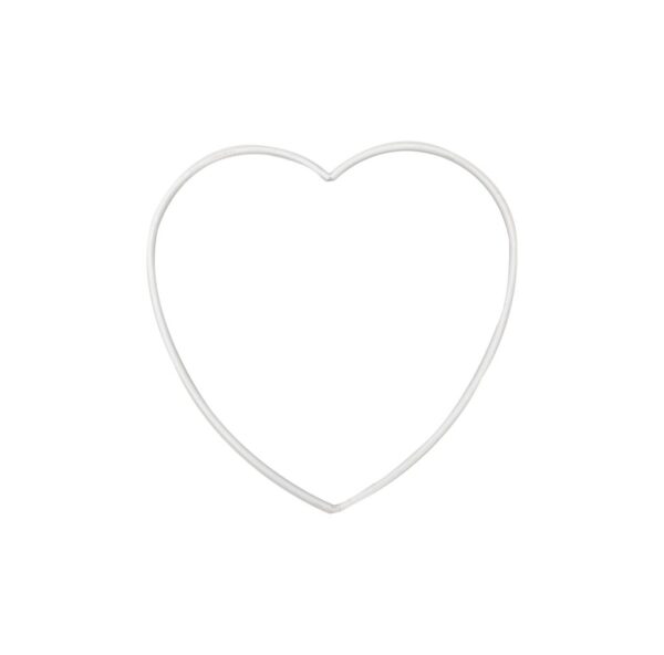 CUORE METALLO D20 CM BIANCO  (Cod. 35601-01)