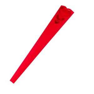 SET 20 PZ PORTAROSE ROSSO CARTA CON CUORE H65 CM  (Cod. 35426-01)