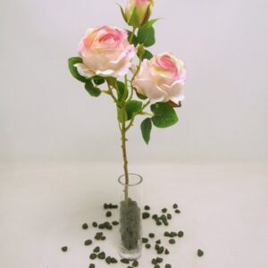 RAMO ROSE CON FIORI E BOCCIOLI CM 54 rosa (Cod. 35409-01)