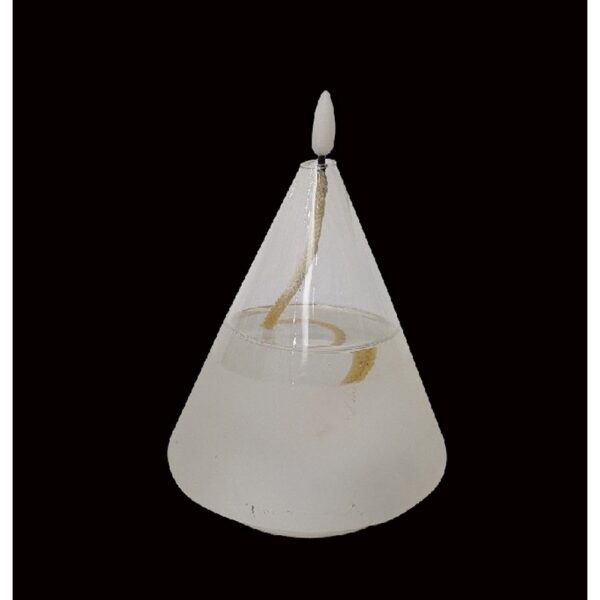 CANDELA LED VETRO JELLY D11 H12  C/TIMER  (Cod. 35628-01)