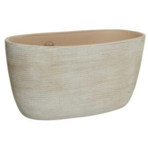 VASO TERRACOTTA OVALE D30 H13 CM (X 2 ORCHIDEE) avorio (Cod. 35594-04)