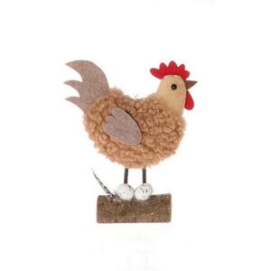 GALLINA KINNOM 11,57X7 H9,5 CM (1 PZ) marrone (Cod. 35503-01)