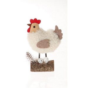 GALLINA KINNOM 11,57X7 H9,5 CM (1 PZ) bianco (Cod. 35503-02)