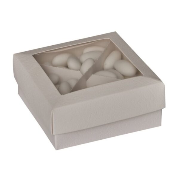 10 PZ. SCATOLA CON VETRINA 10X10XH4,5 CM  (Cod. 35687-01)