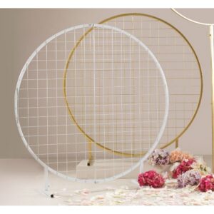 CERCHIO CON GRIGLIA D120 CM vb bianco (Cod. 35729-02)