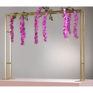 STRUTTURA RETTANGOLARE CENTROTAVOLA 150X20 H120 oro (Cod. 35728-01)