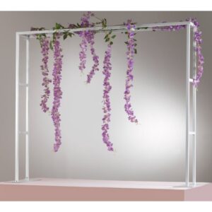 STRUTTURA RETTANGOLARE CENTROTAVOLA 150X20 H120 bianco (Cod. 35728-02)