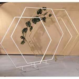 STRUTTURA ESAGONO D240  CM oro (Cod. 35727-01)