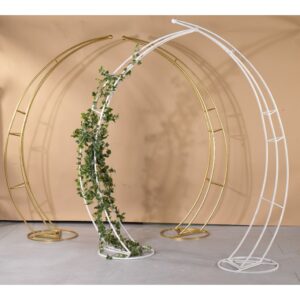 ARCO TRIDIMENSIONALE DIVISO Set 2 pz H230 BIANCO vb  (Cod. 35652-01)
