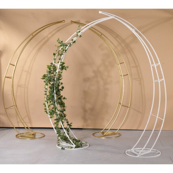 ARCO TRIDIMENSIONALE DIVISO Set 2 pz H230 BIANCO vb  (Cod. 35652-01)