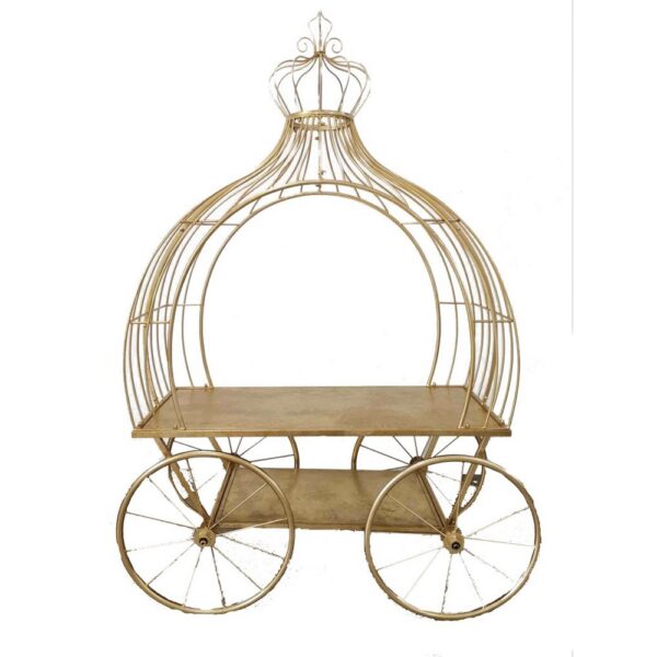 CARROZZA C/PIANO ORO 158X75 H224 oro (Cod. 35679-01)