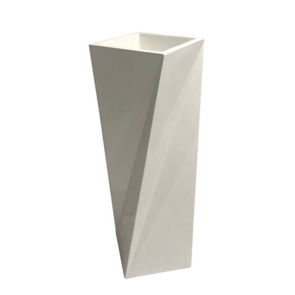 PORTAVASO ALTO SVASATO BIANCO LUCIDO 44X44 H.91  (Cod. 35675-01)