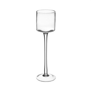 PORTACANDELA CALICE VETRO H 33 D 9 CM  (Cod. 35761-01)