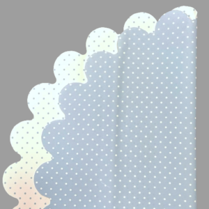 SOTTOVASI MARGHERITA MINI POIS D48 50PZ azzurro (Cod. 30849-07)