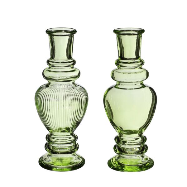 BOTTIGLIETTA VETRO VENICE COLOR. H.15,5 D5,7 CM verde-chiaro (Cod. 35827-04)
