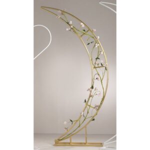 STRUTTURA MEZZA LUNA 70X25 H200 CM VB. oro (Cod. 35798-01)