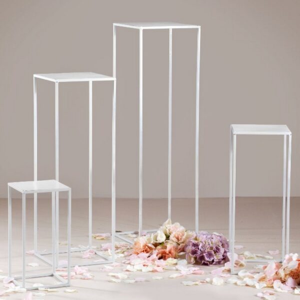 SET 4 ALZATE 20X40H- 24X60H- 27X80H- 30X100H bianco (Cod. 35802-02)