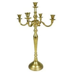 SET 2 CANDELABRI 5 FIAMME H120 CM oro (Cod. 35808-03)
